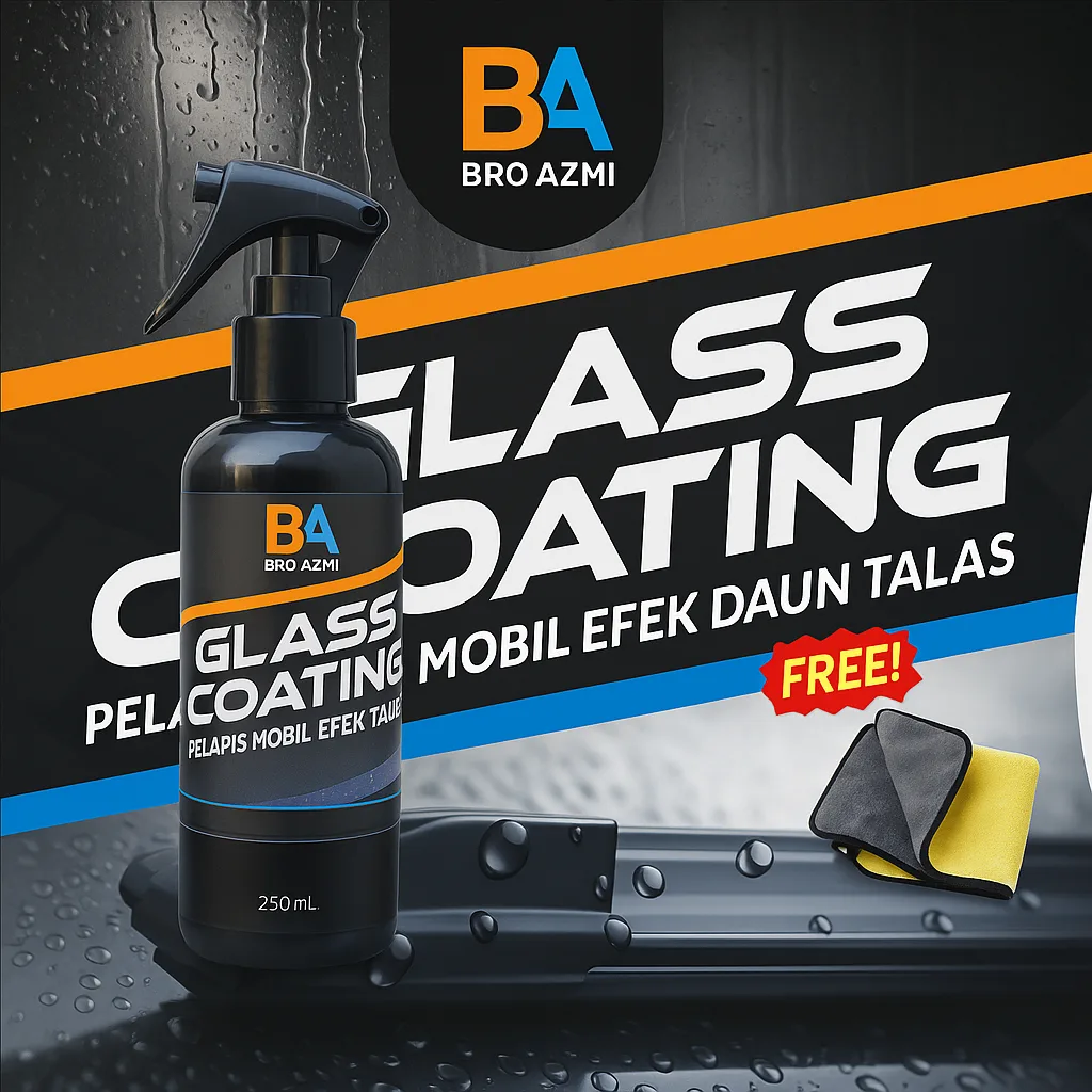 Foto produk R46 Glass Coating Pelapis Kaca Mobil Efek Daun Talas 250ml