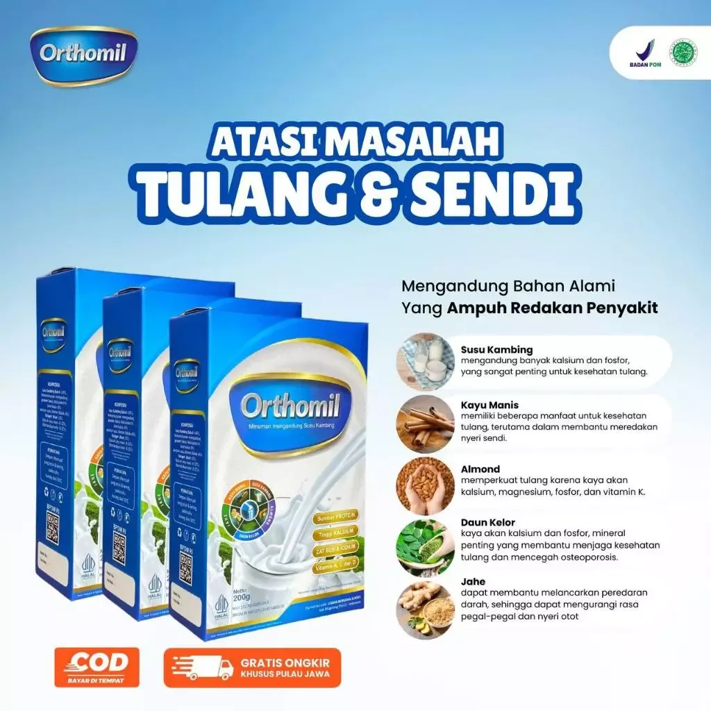 Foto produk Orthomil Susu Kambing Herbal Kolagen & Kelor 200g