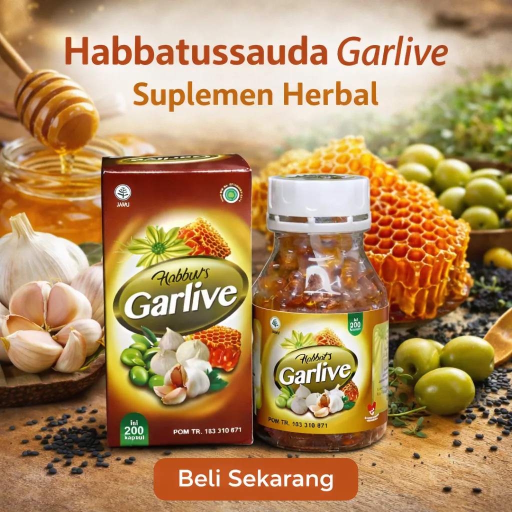 Foto produk Garlive Habbatussauda 4in1 Herbal Imun & Kolesterol