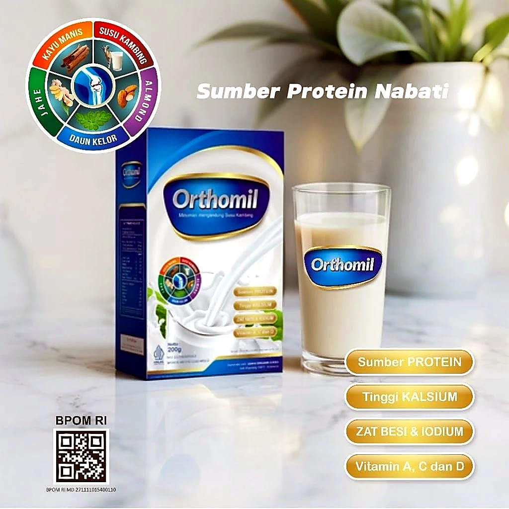 Kemasan Fisik Box Orthomil dengan QR Code BPOM Asli