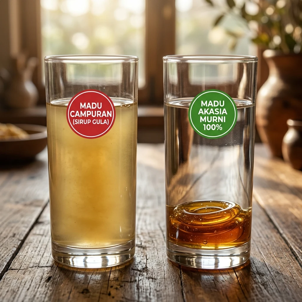 Uji Kemurnian Madu Murni vs Madu Campuran Sirup Gula